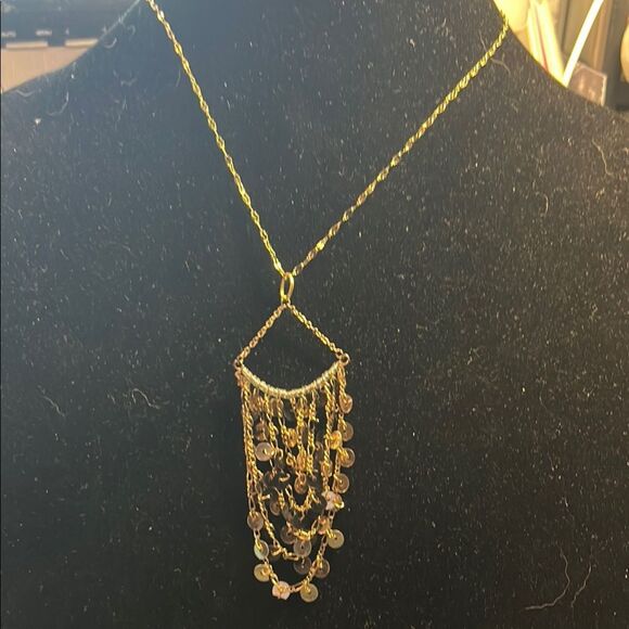 Elegant Gold Chain Necklace with Beaded Accents - Picture 1 of 3
